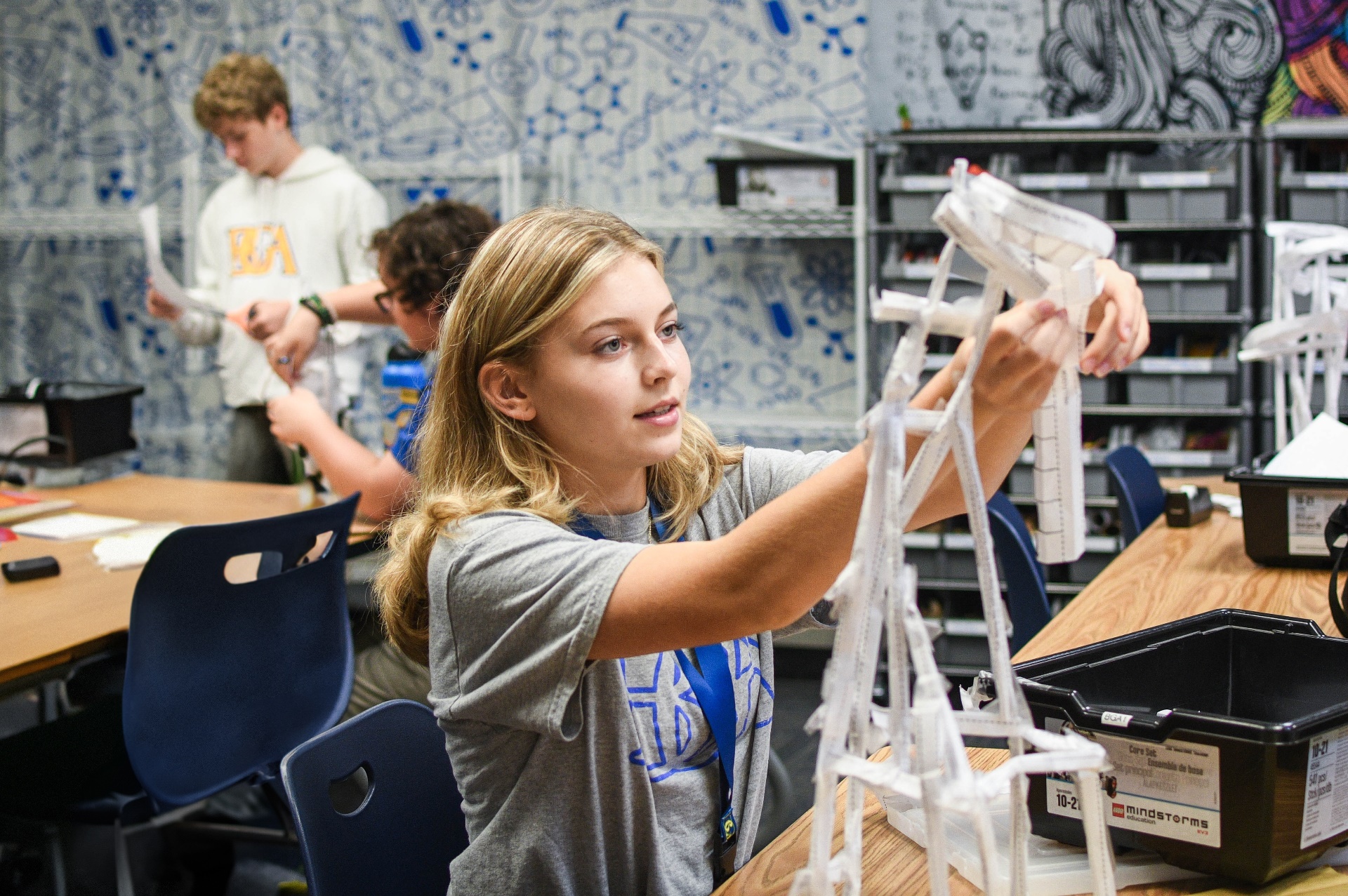 photo of student in class