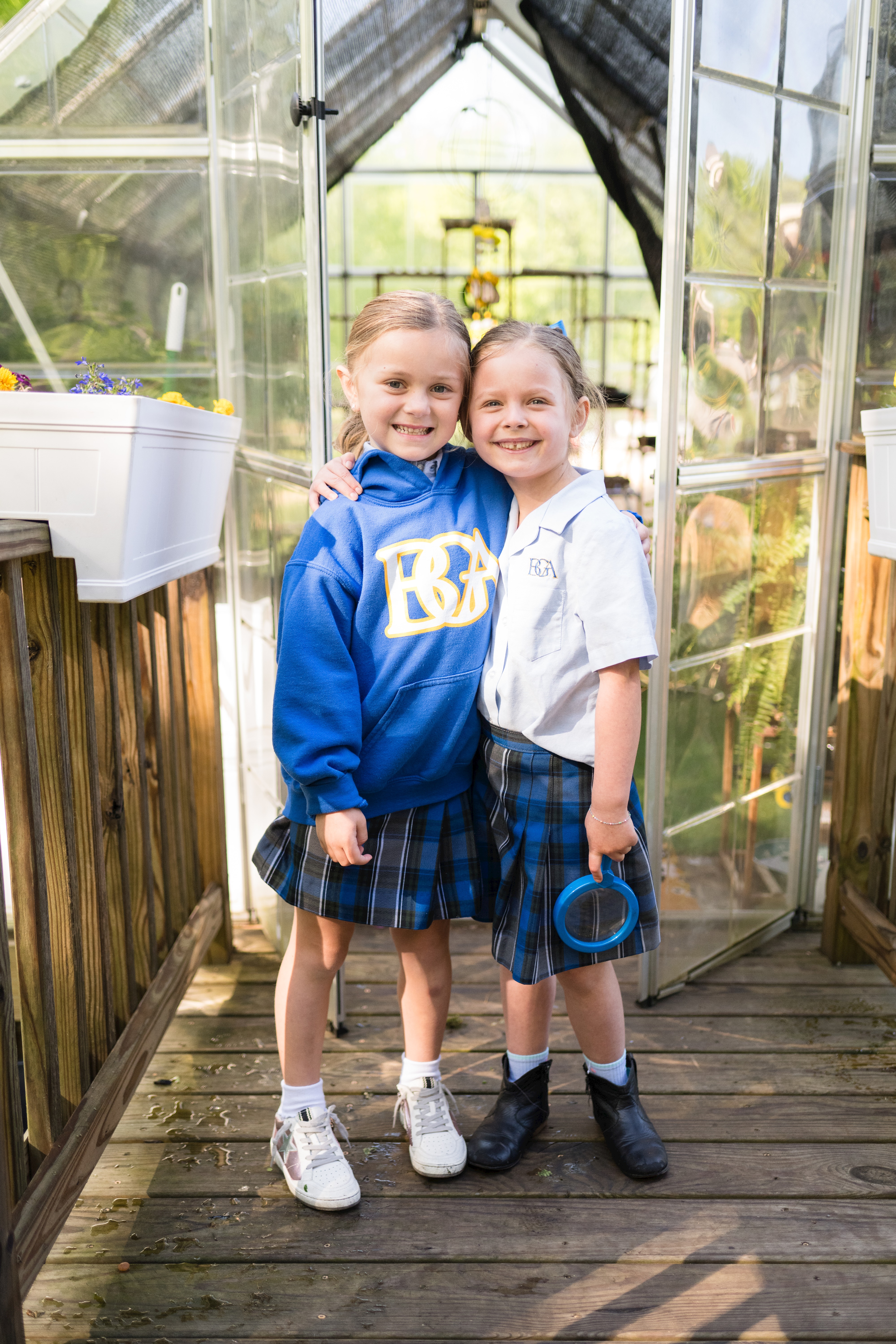 photo of students outside